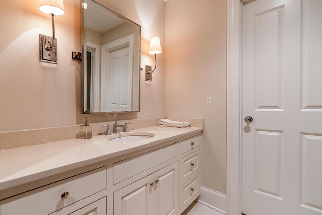 bathroom with vanity