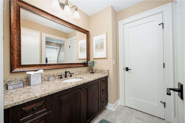 bathroom featuring vanity