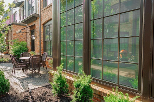 unfurnished sunroom featuring plenty of natural light