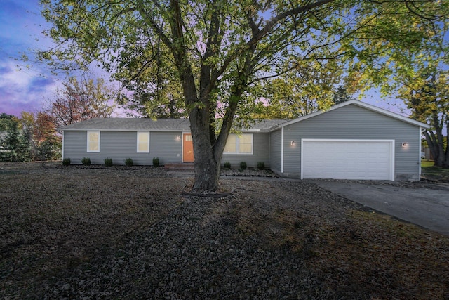 ranch-style house with a garage