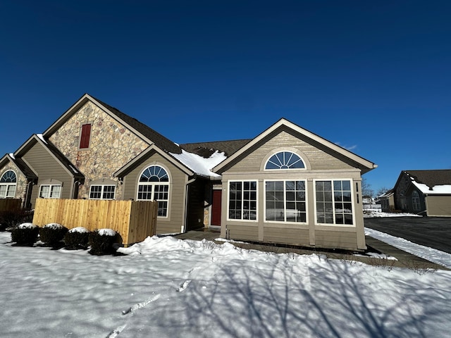 view of front of home