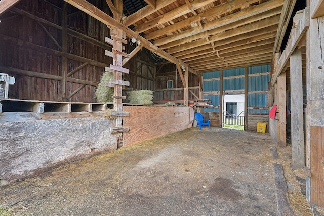 view of horse barn