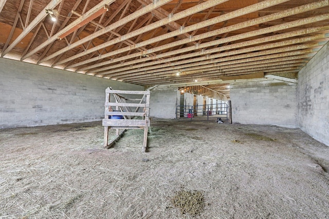 view of basement