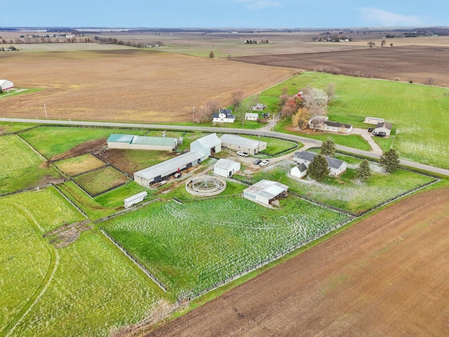 drone / aerial view featuring a rural view