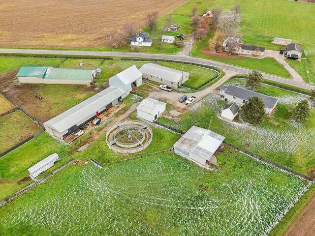 drone / aerial view featuring a rural view