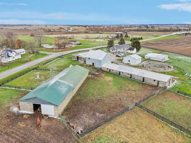 bird's eye view featuring a rural view