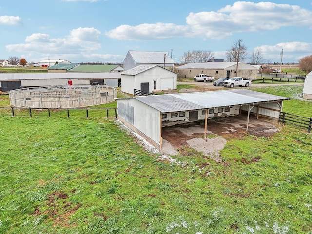 exterior space featuring an outbuilding