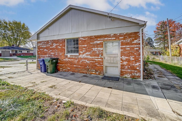 rear view of property with a patio