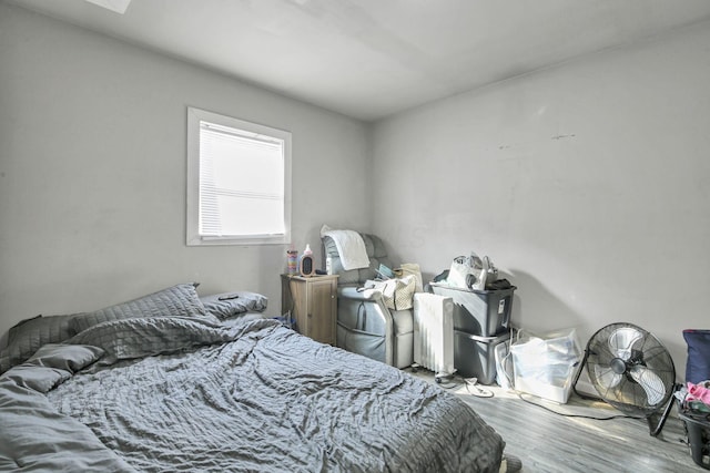 bedroom featuring light hardwood / wood-style floors