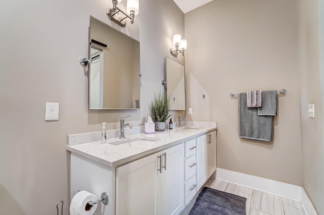 bathroom with vanity