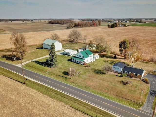 bird's eye view featuring a rural view