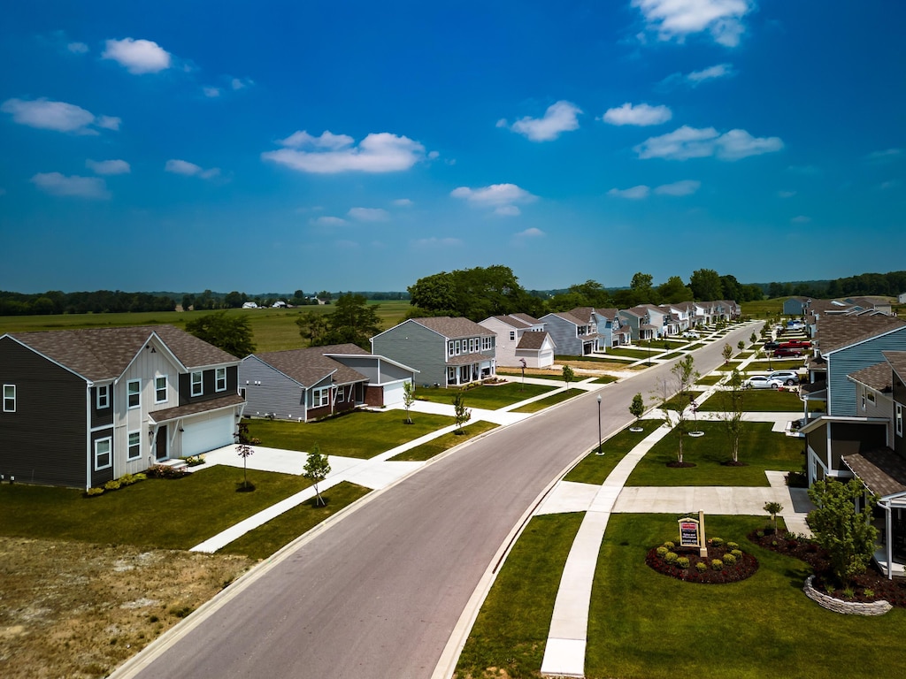 view of street featuring a residential view