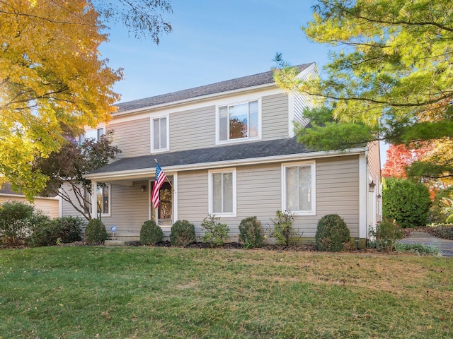 front of property with a front yard