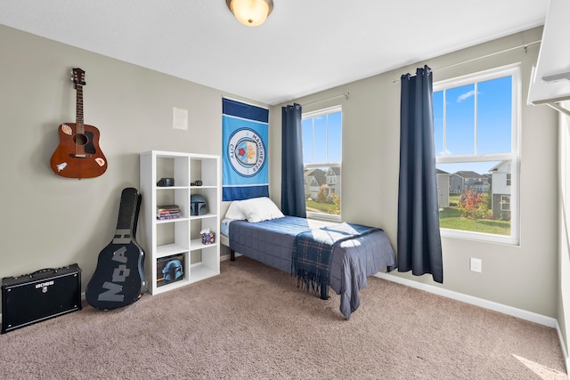 bedroom featuring carpet floors