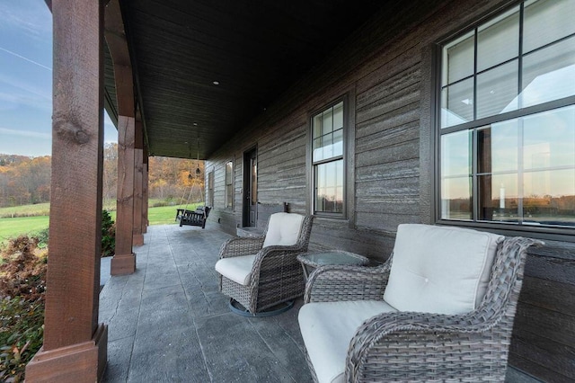 view of patio / terrace with covered porch