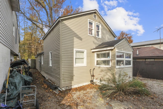 view of rear view of property