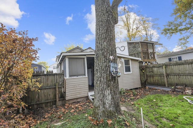 view of rear view of house