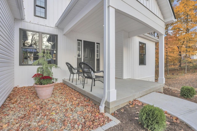 view of patio / terrace featuring covered porch