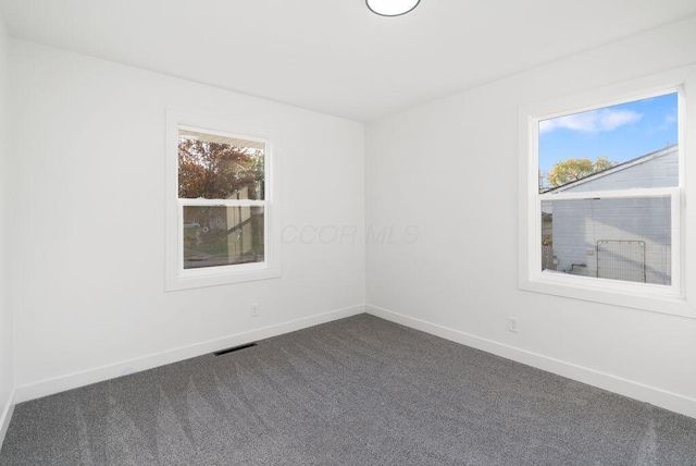 view of carpeted empty room