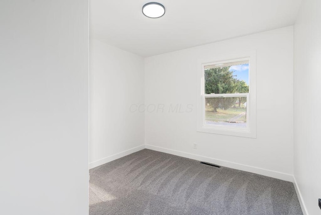 unfurnished room with carpet flooring