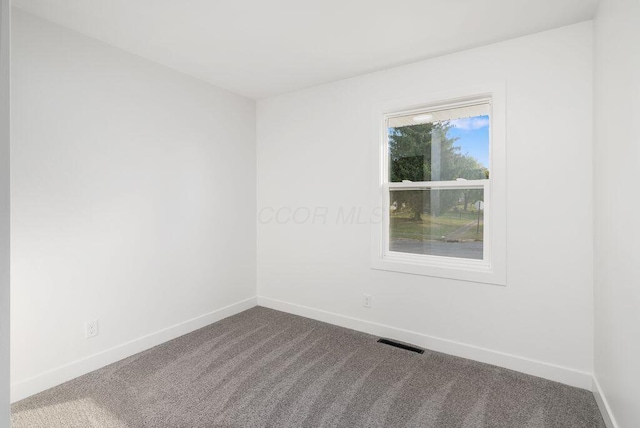 view of carpeted empty room