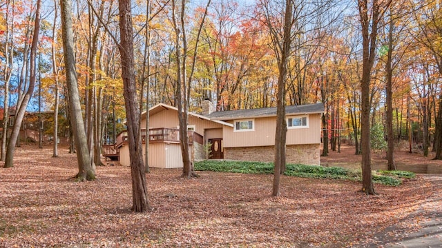 view of front of house with brick siding