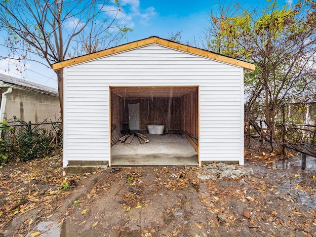 1327 Atcheson St, Columbus, OH 43203 - view of detached garage