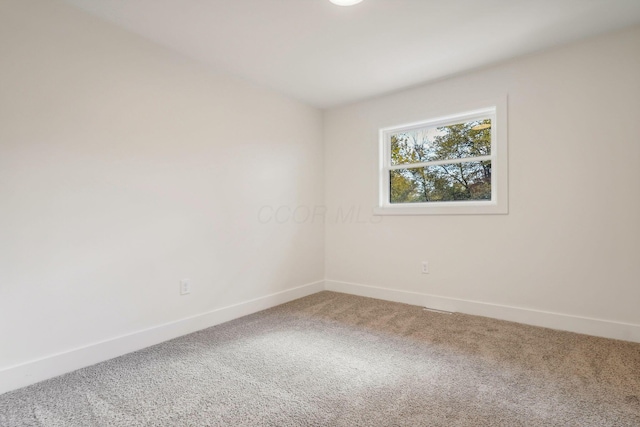 view of carpeted empty room