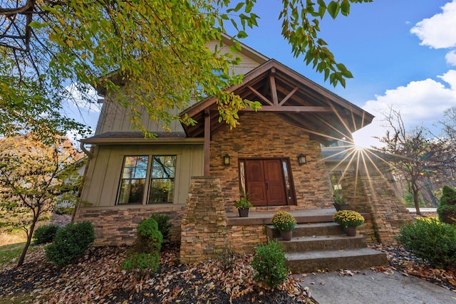 view of front of home