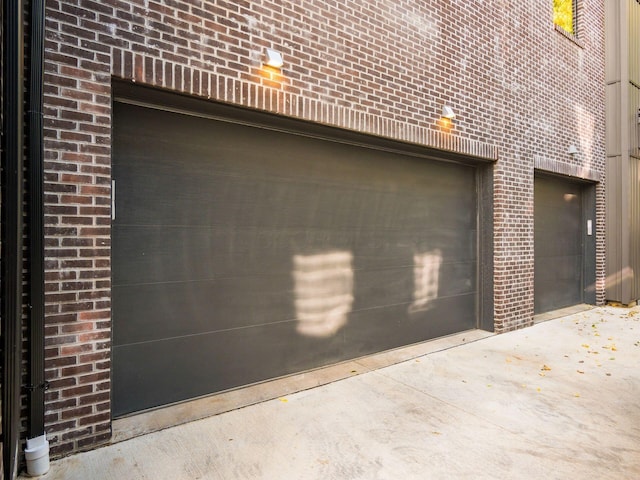 garage featuring elevator