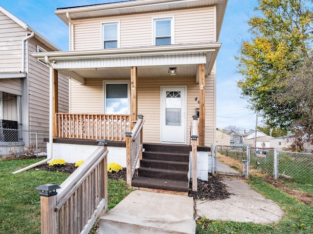 view of front of house featuring a porch