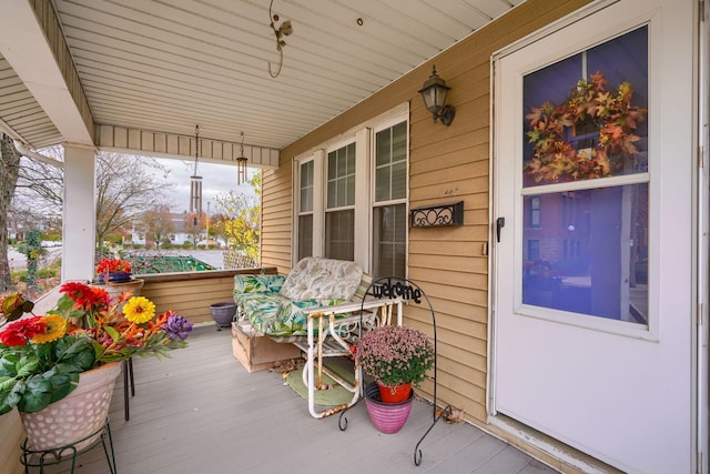 exterior space featuring a porch