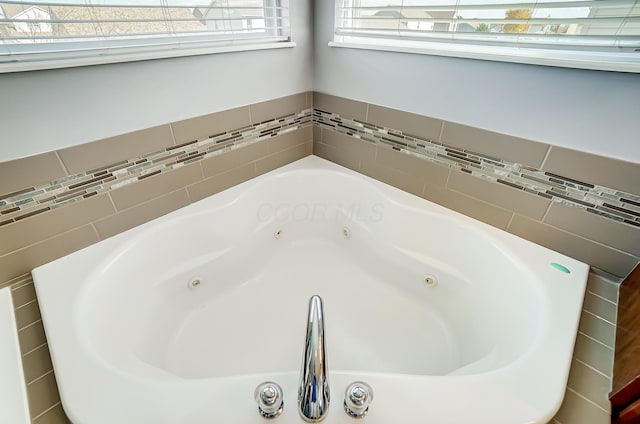 bathroom with a bathing tub