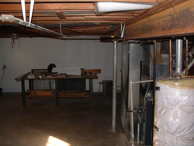 view of basement