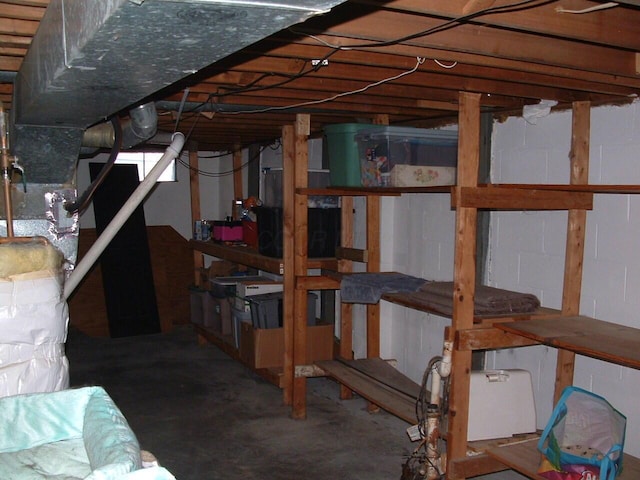 view of basement