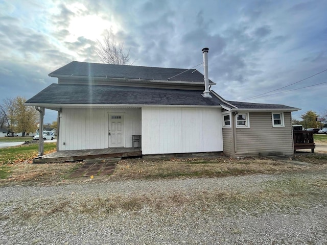 exterior space featuring covered porch