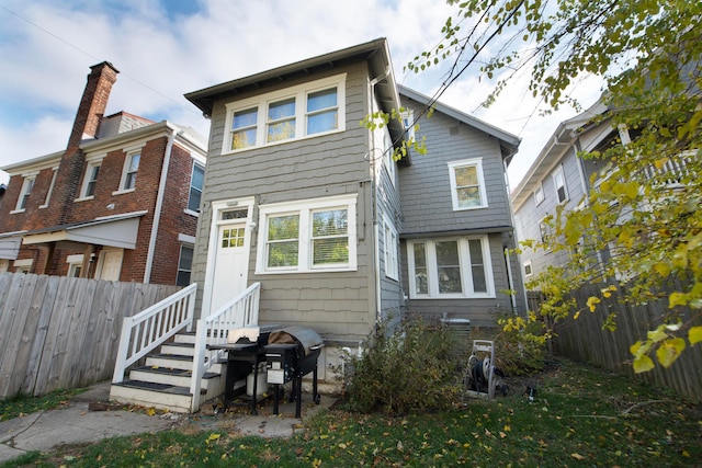 view of rear view of property