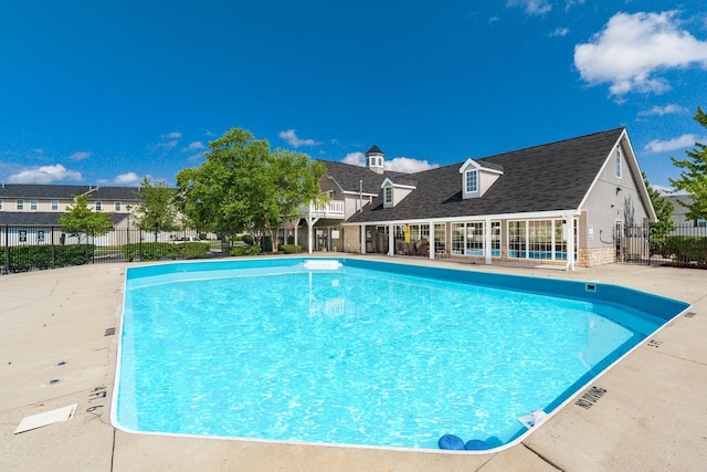 view of pool with a patio