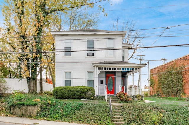 view of front of house with covered porch