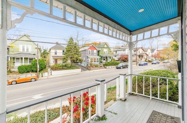 35 E Arcadia Ave, Columbus, OH 43202 - wooden porch with a residential view