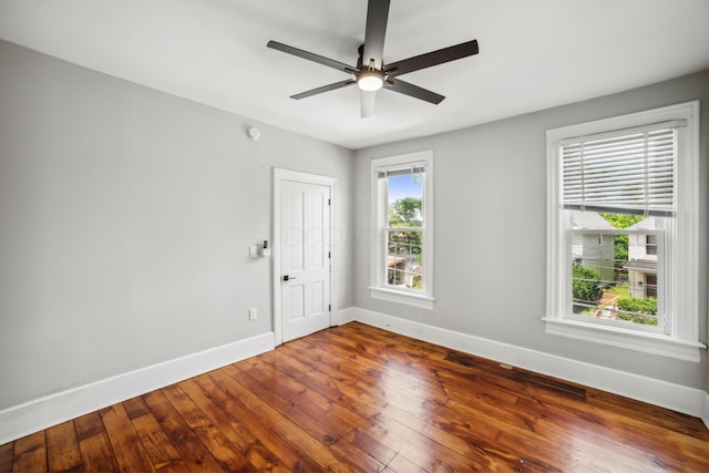 35 E Arcadia Ave, Columbus, OH 43202 - empty room featuring hardwood / wood-style flooring and a ceiling fan