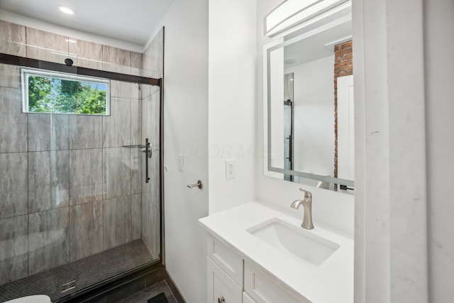 35 E Arcadia Ave, Columbus, OH 43202 - full bathroom with a stall shower and vanity