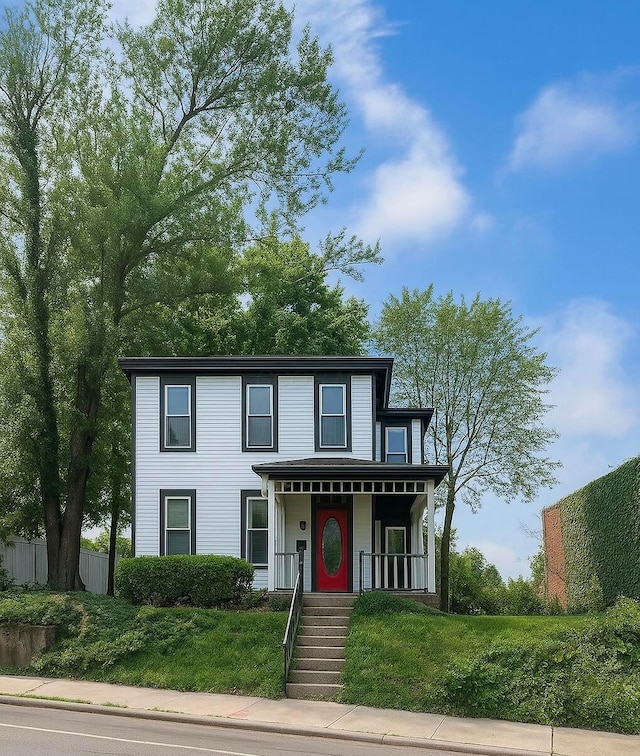 35 E Arcadia Ave, Columbus, OH 43202 - view of front of property featuring covered porch