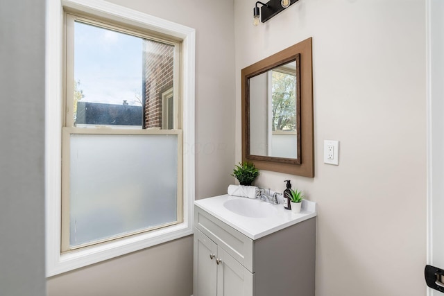 bathroom featuring vanity