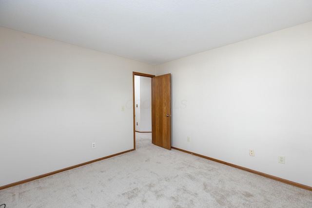 empty room with light carpet