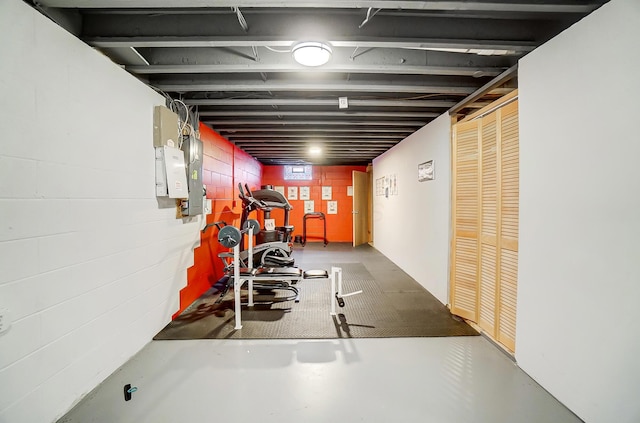 view of workout room