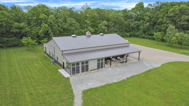 20020 Commercial Point Rd, Circleville, OH 43113 - aerial view of property and surrounding area with a forest