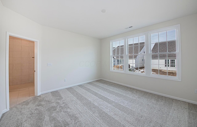 view of carpeted empty room