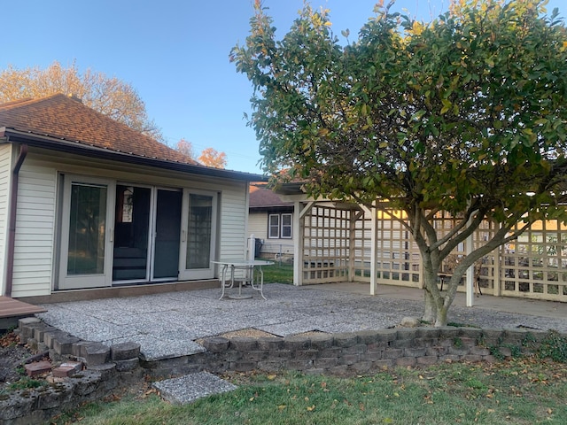 back of house featuring a patio area