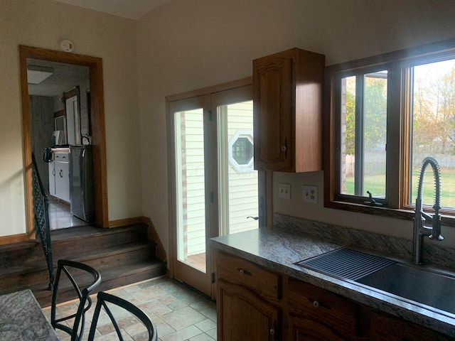 kitchen featuring sink